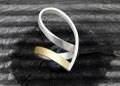 Ring Silber, Gold, Brillant